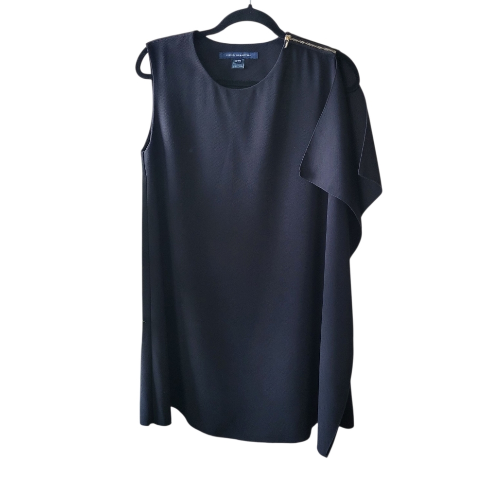 French Connection Black One Side Sleeveless Dress Size 6